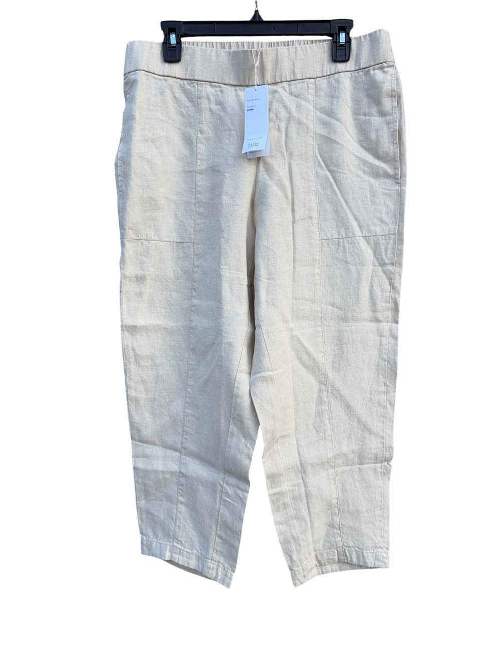 Eileen Fisher Organic Linen Ankle Pants size medium NEW